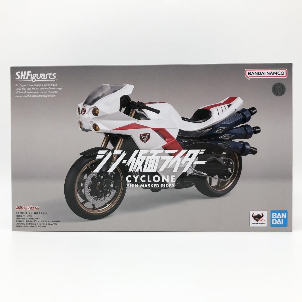 【中古】開封 バンダイ シン･仮面ライダー S.H.Figuarts サイクロン号[17]