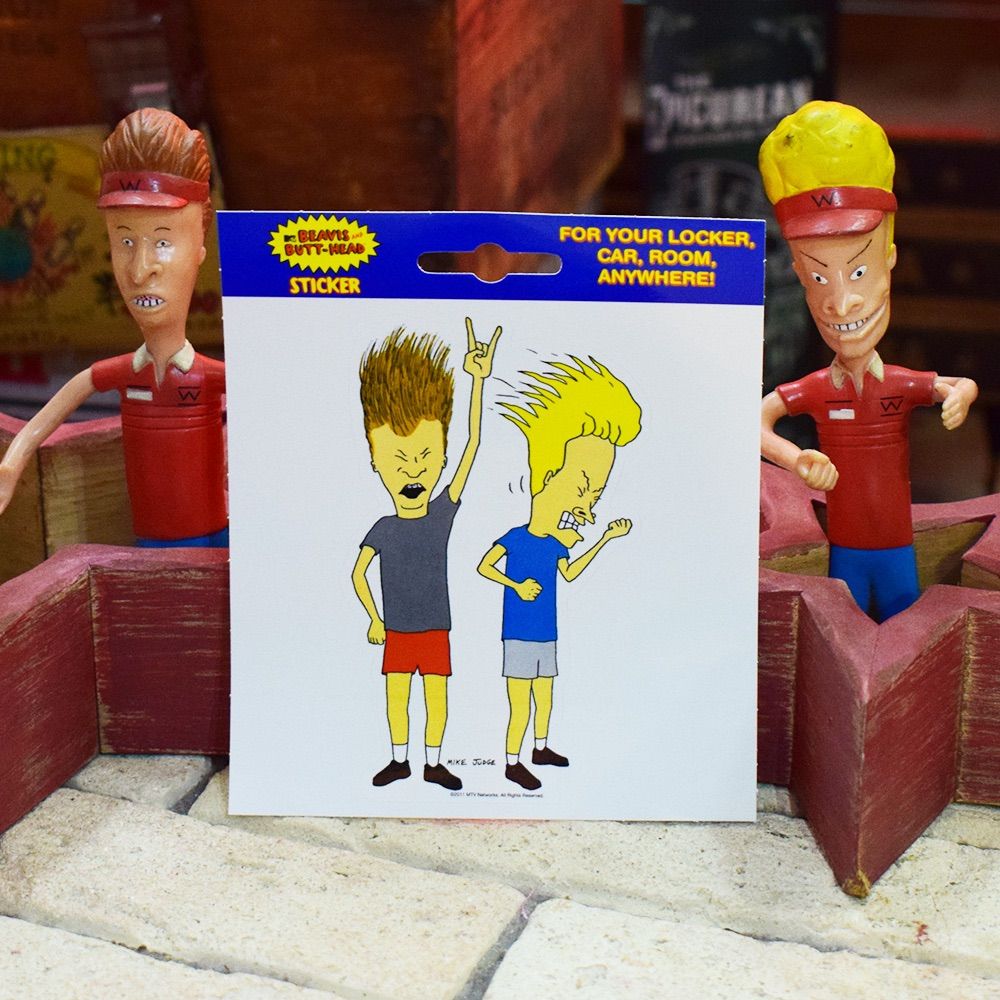 ROCK】『Beavis and Butt-Head』ビーバス・アンド・バットヘッド ステッカー アメリカン雑貨 アニメ MTV - メルカリ, image size:1000x1000