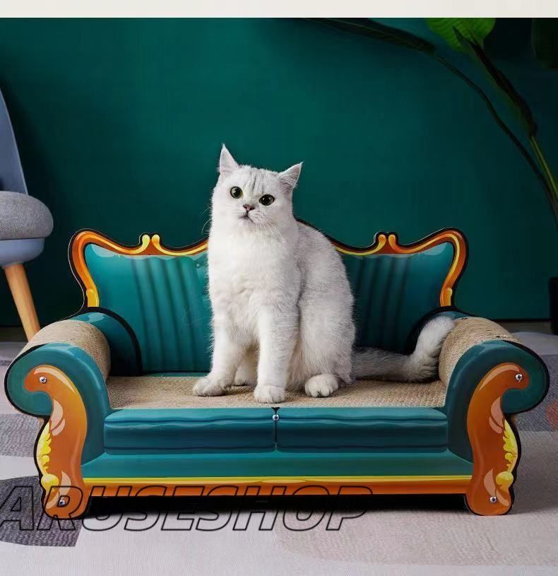 大好評 ソファ型爪研ぎ猫爪とぎベッド ソファの形のスクラッチャー猫スクラッチャーラウンジインフィニティスクラッチャー屋内の子猫や大
