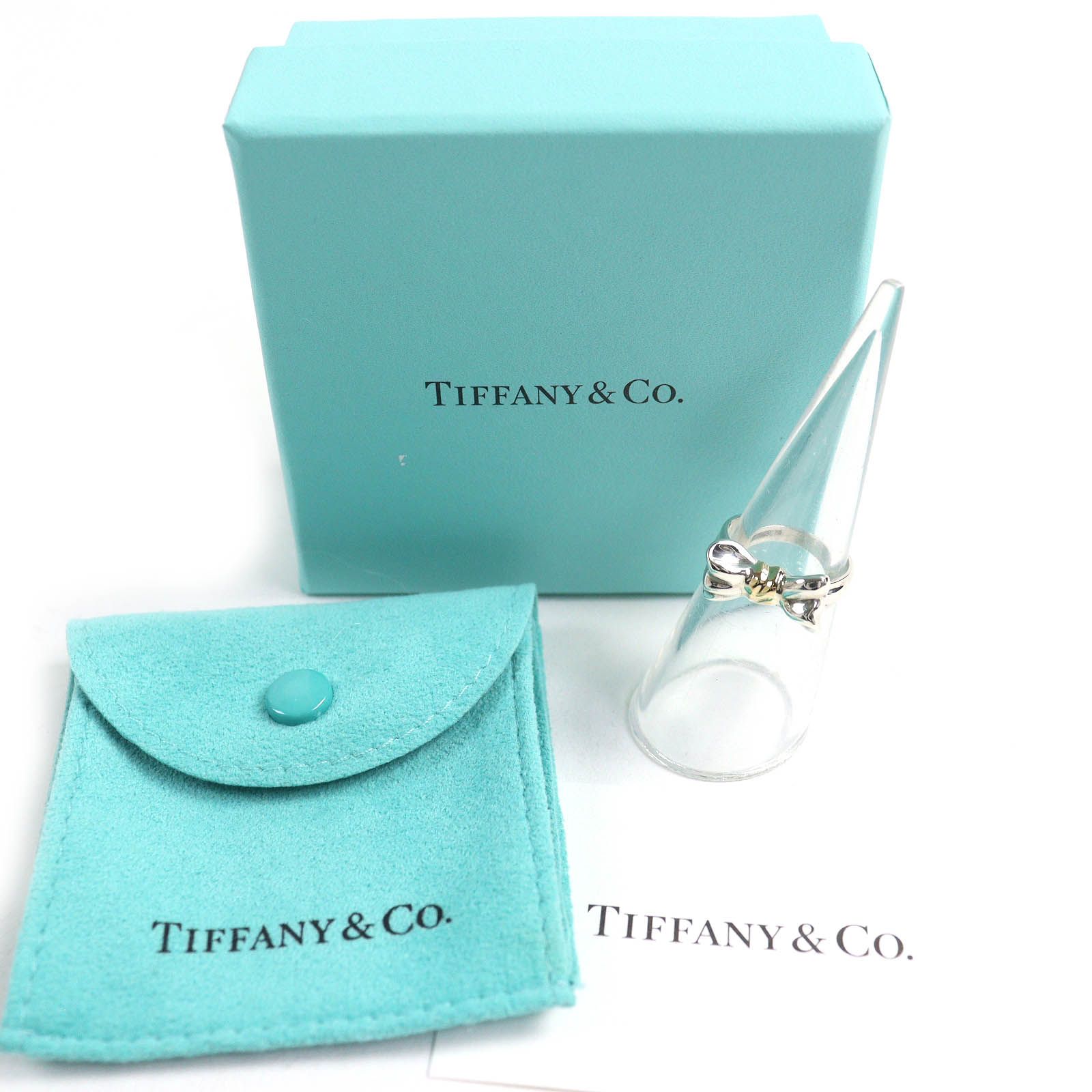 美品△TIFFANY&Co. ティファニー リボン リング・指輪 アクセサリー  