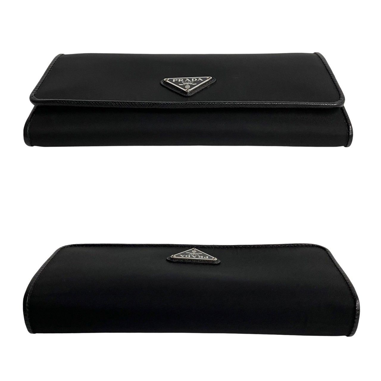 未使用保管品 ギャランティーカード 付き PRADA プラダ 三角ロゴ 金具 