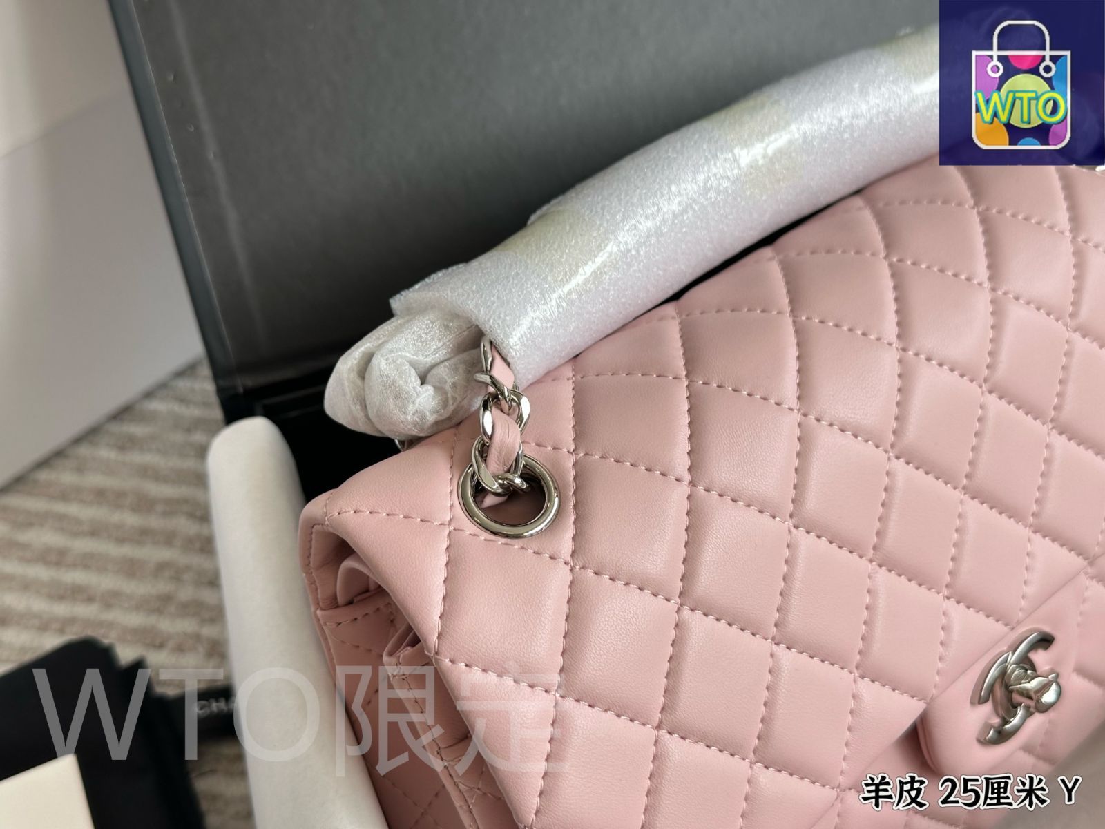 今日特価】Chanel CF ゆっくりと作られた羊皮ハンドバッグ Good