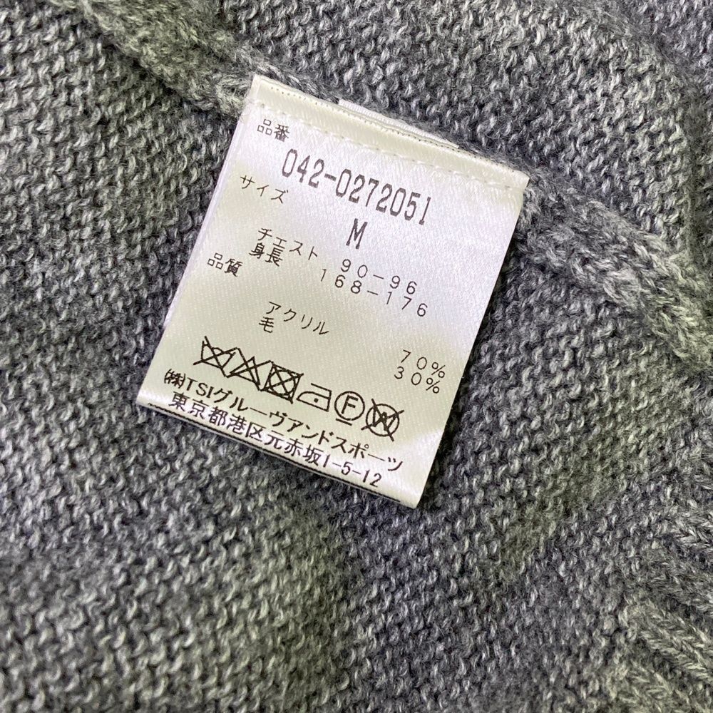 サイズ：M ST ANDREWS セントアンドリュース ニット ジップジャケット