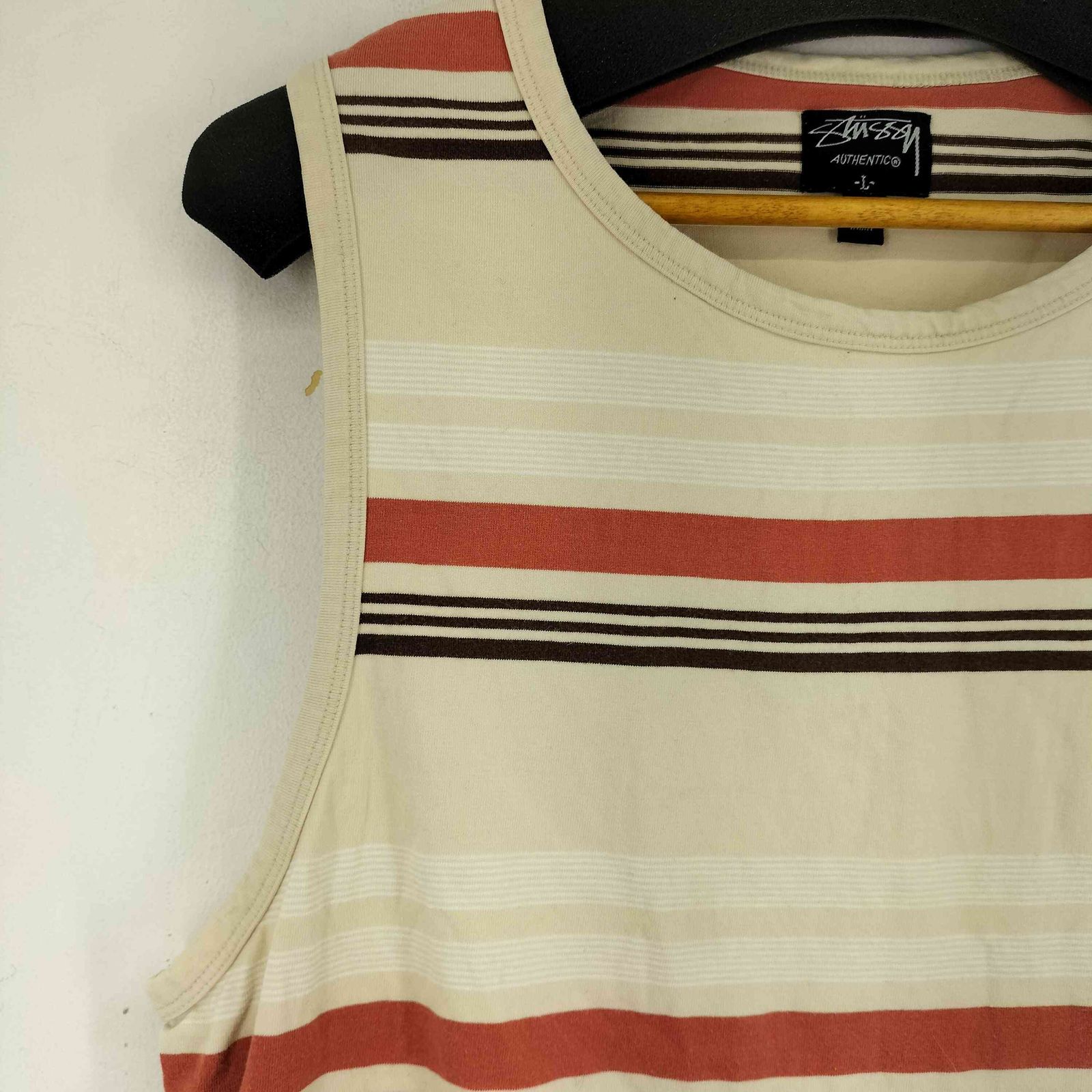 ステューシー Stussy 00S ボーダー タンクトップ メンズ JPN：L - メルカリ