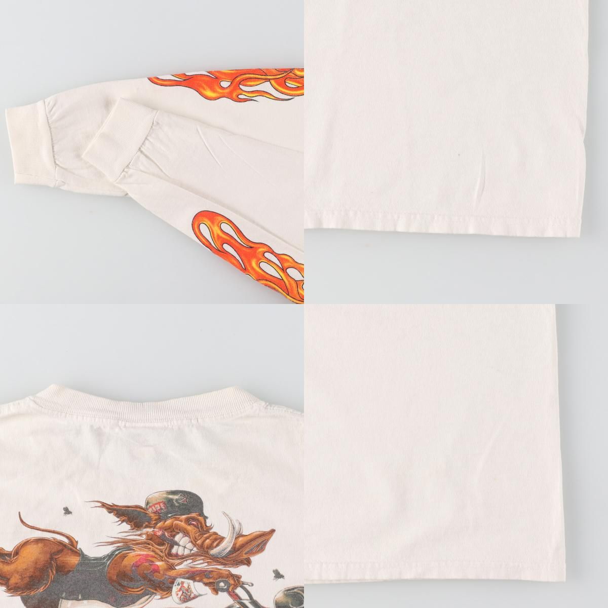 古着 00年代 LAUGHLIN RIVER RUN 両面プリント ロングTシャツ ロンT 