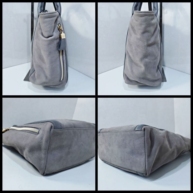 シーバイクロエ SEE BY CHLOE レザー ハンドバッグ グレー