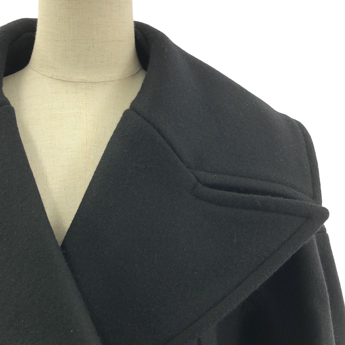 HARUNOBUMURATA | ハルノブムラタ | ILYSSA ウール メルトン コート | 36 | ブラック | レディース