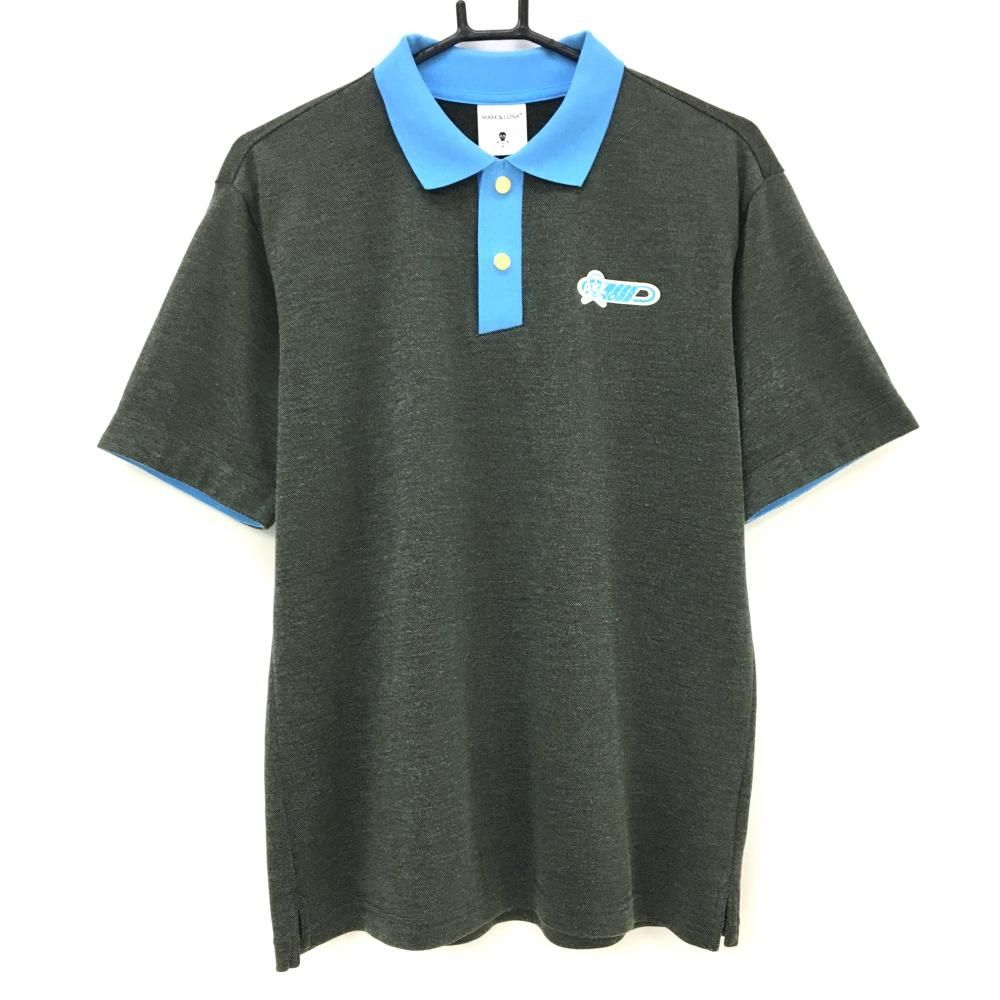 MARK&LONA ストレッチ ジャガード スカル 総柄 半袖 ポロシャツ 【公式