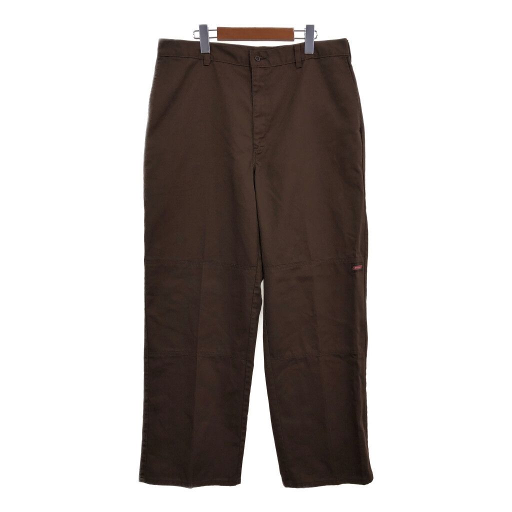 Dickies ディッキーズ ダブルニー ワークパンツ ブラウン (メンズ W36 L32) 中古 古着 S1448