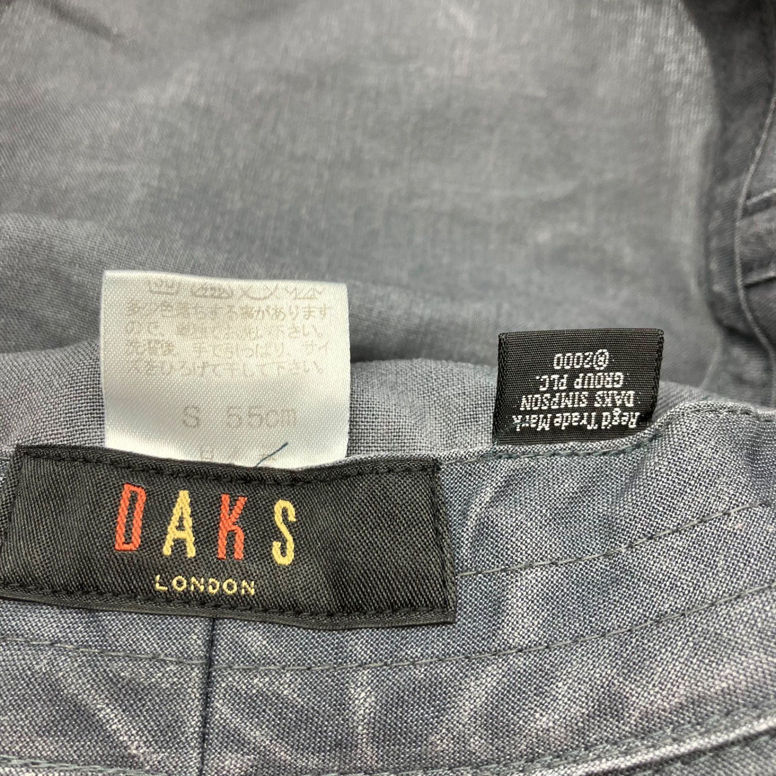 DAKS ダックス バケットハット?ブルーグレー 帽子 S ウォッシュ メンズ レディース SG124-20