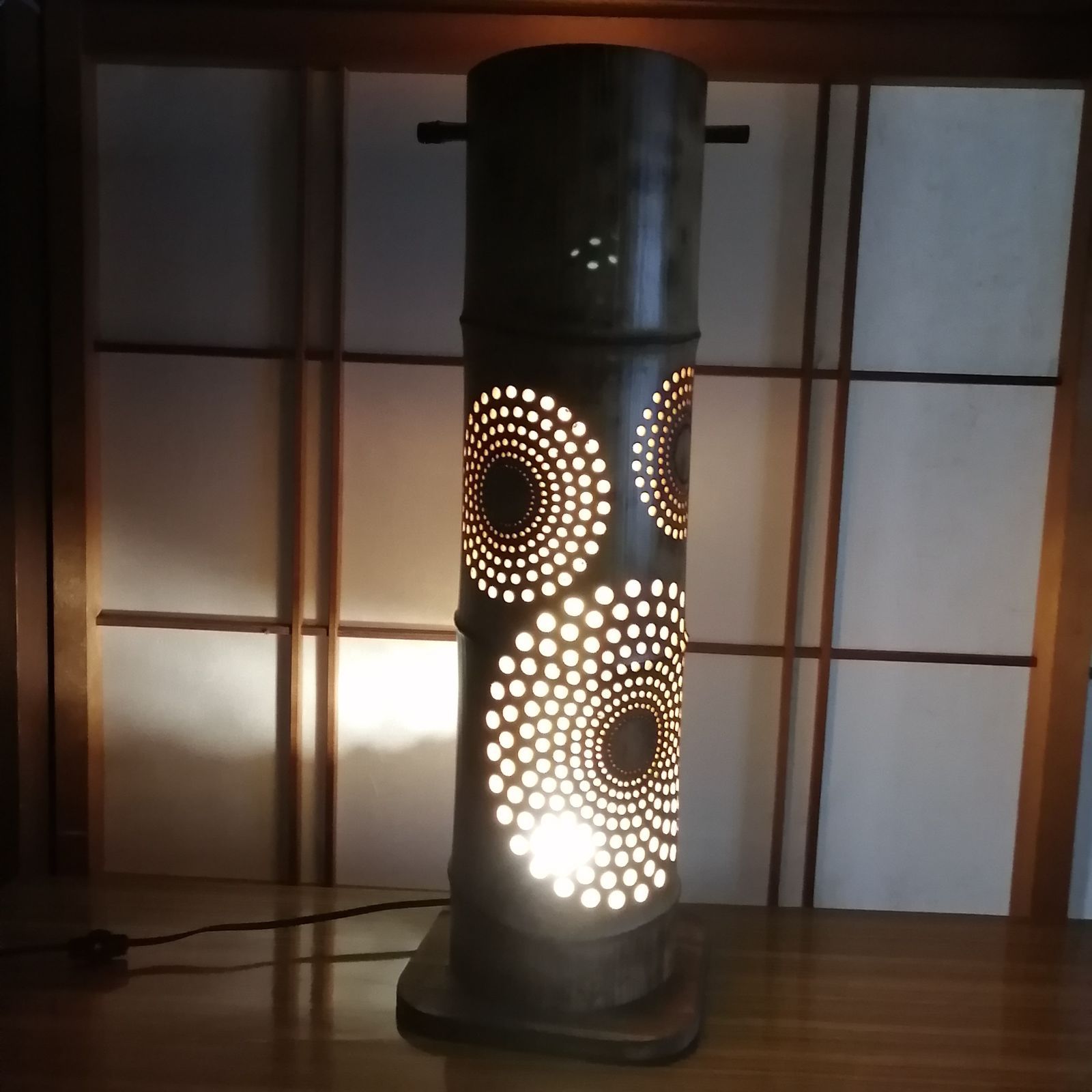 癒し灯火 竹行灯 No23217竹灯り・竹あかり・竹灯籠・竹灯篭 ～～ 癒し