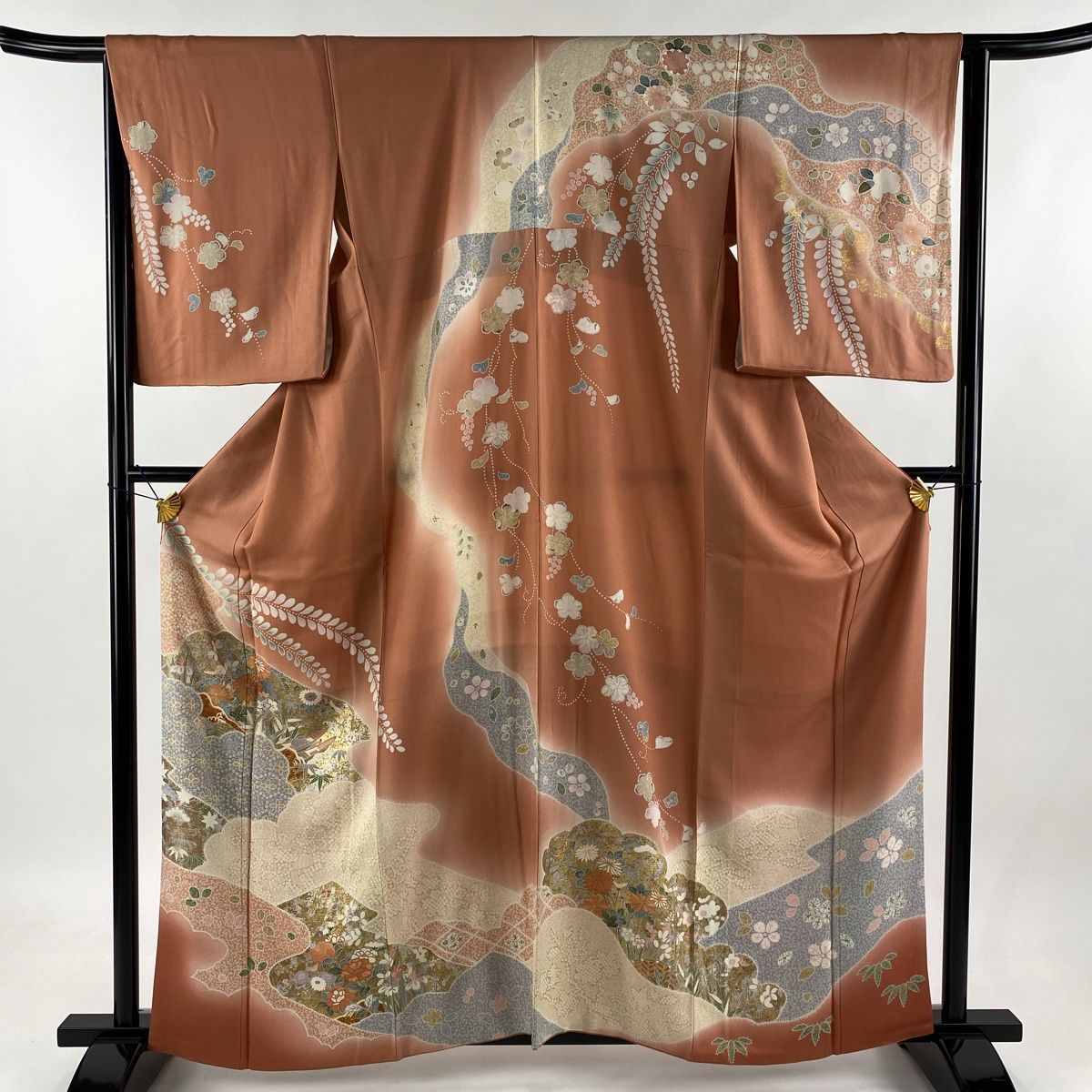 訪問着 身丈162cm 訪問着 身丈162cm 裄丈65cm 正絹 秀品 裄丈