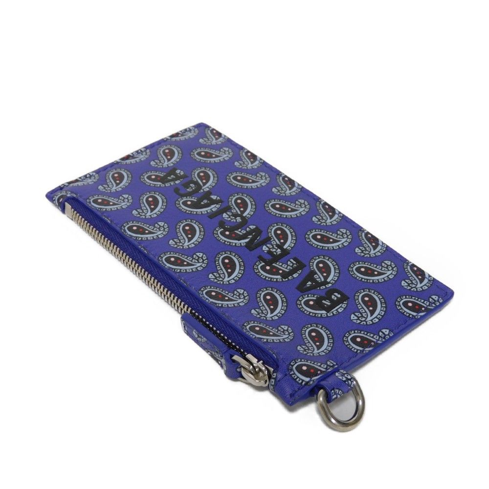 美品✨BALENCIAGA CASH カードケース 限定！BALENCIAGA☆CASH CARD CASE ON KEYRING クロコ型押☆即納