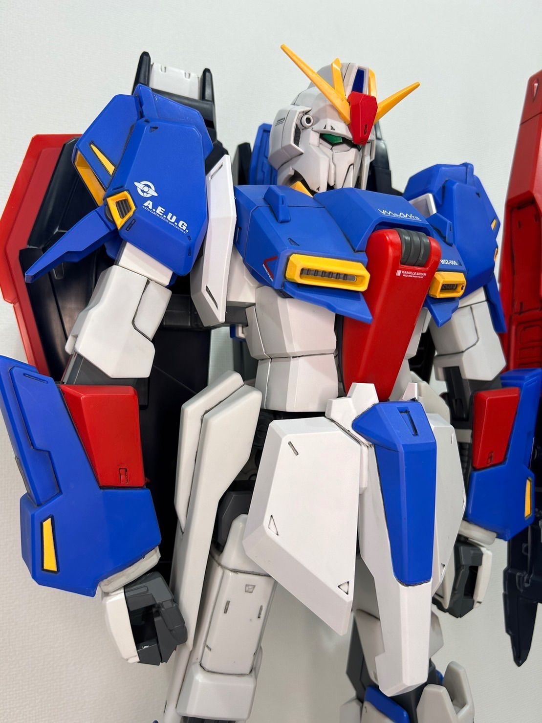 ⭐️オススメ⭐️《全長約60cm》ジャンボグレード ガンプラ Zガンダム スミ入れ リペイント品 - メルカリ