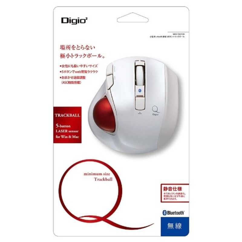 【 新品 未開封 】   ナカバヤシ ワイヤレスレーザートラックボール 静音・コンパクトモデル（５ボタン・ホワイト） MUS-TBLF134W 未使用 送料無料