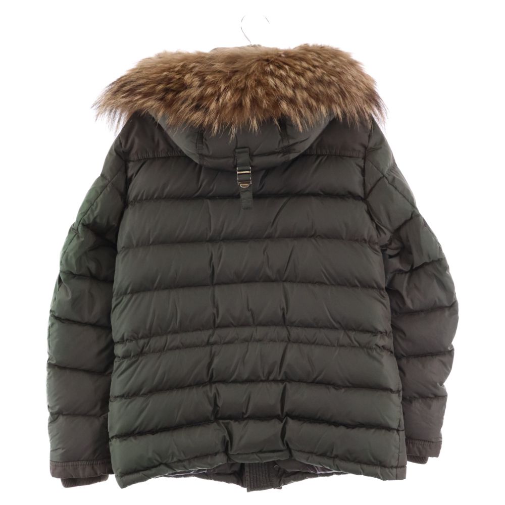 MONCLER (モンクレール) CHARENTE シャラント ファー付き ダウンジャケット カーキ 120914160720 54155 - メルカリ