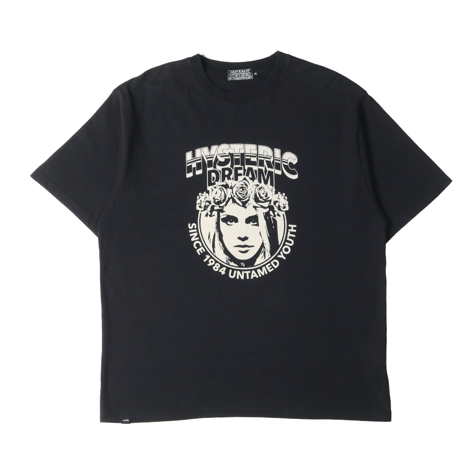 HYSTERIC GLAMOUR ヒステリックグラマー Tシャツ サイズ:XL 23SS HYSTERIC DREAM ガール ウーマン ロゴ クルーネック  Tシャツ Y2K ゴスパンク ブラック 黒 トップス カットソー 半袖【メンズ】 - メルカリ