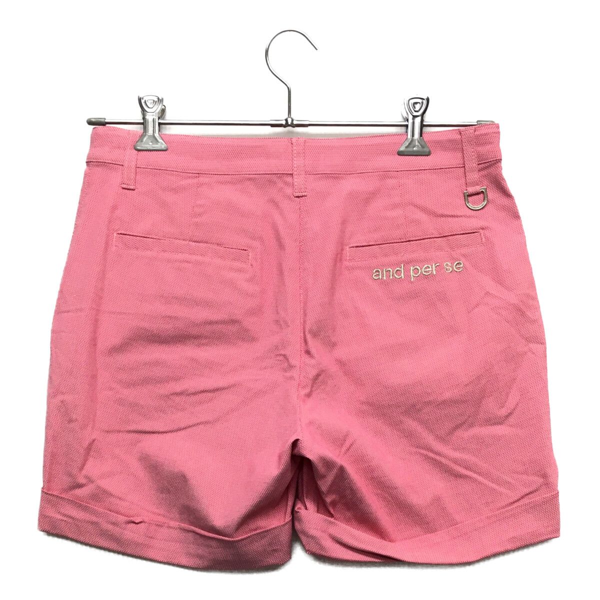 美品　アンパスィ and per se レディース　総柄ショートパンツ 良品 アンパスィ and per se レディース ショートパンツ M 総柄