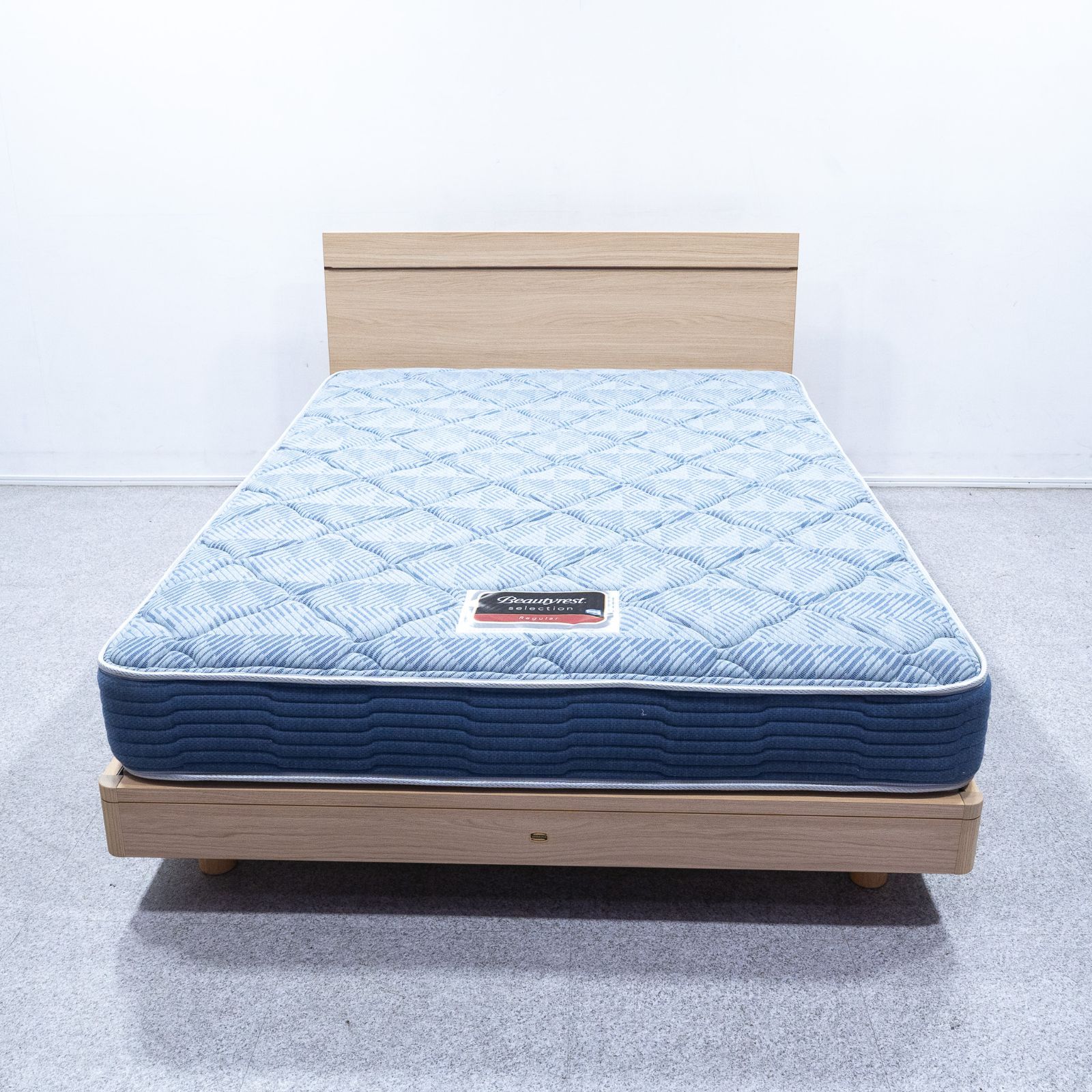 中古品】SIMMONS シモンズ Beautyrest Selection Regular ビューティレスト セレクション レギュラー ダブル  サイズベッド ナチュラル 定価24万 - メルカリ