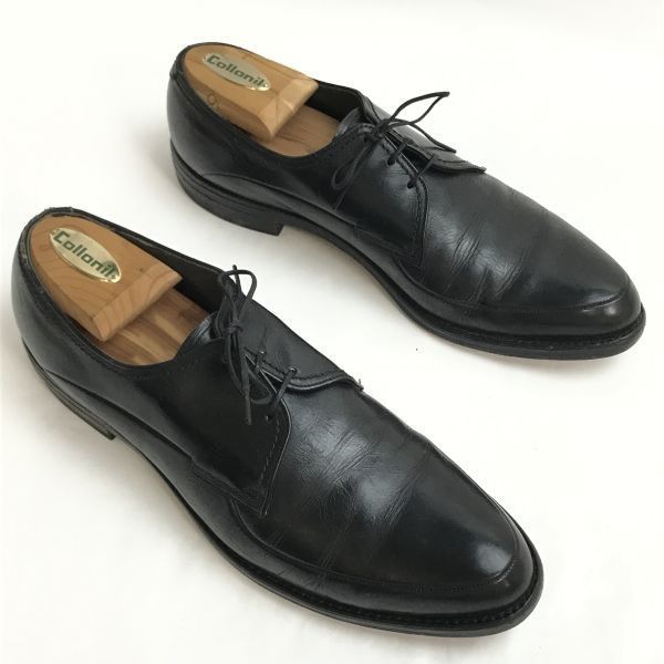 60s-70s?/USA/Vintage★フリーマン/FREEMAN★FREE-FLEX/本革/Uチップ【9B/26.0-26.5程度/黒】希少品/RARE/ビジネス/Dress shoes◆bi-157 60s-70s?/USA/Vintage☆フリーマン/FREEMAN☆FREE-FLEX/本革/Uチップ