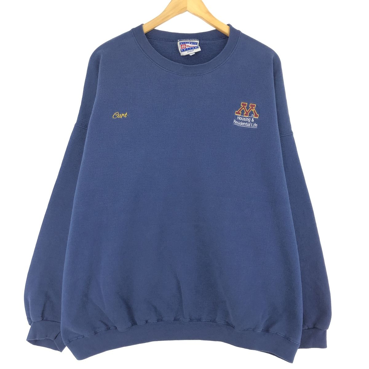 古着 ヘインズ Hanes ULTIMATE COTTON MINESOTA ミネソタ大学 カレッジスウェットシャツ トレーナー メンズXXL /eaa369054