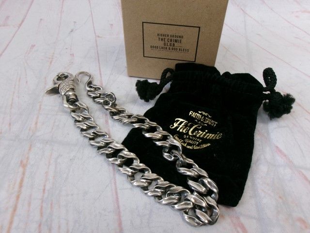 中古】箱有 CRIMIE × Argent Gleam ｸﾗｲﾐｰ MIGHTY MIDDLE WALLET CHAIN
