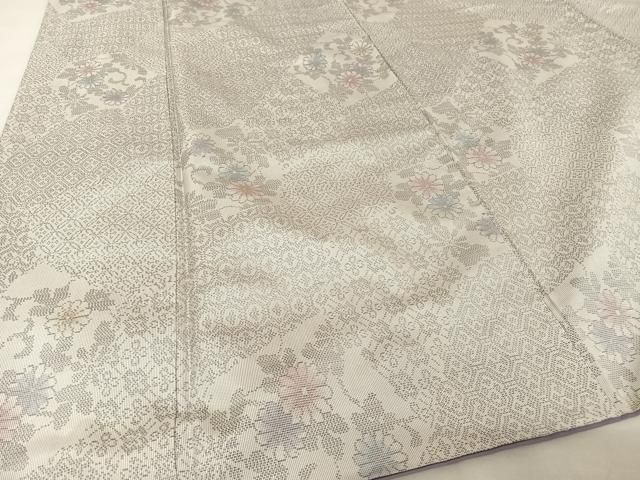 平和屋着物●都喜ヱ門　本場大島紬　白大島　カタス９マルキ　伝統世界　藤絹織物謹製　証紙付き　正絹　逸品　AAAW4009np 平和屋着物○都喜ヱ門 本場大島紬 白大島 カタス9マルキ 伝統世界 藤