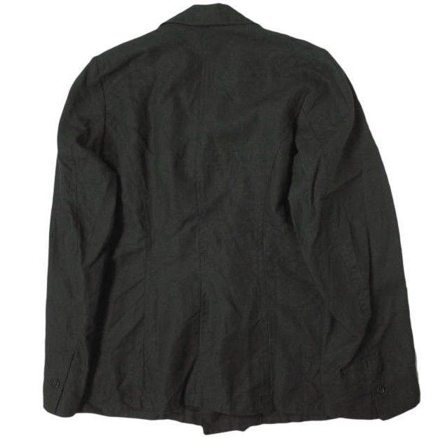 ANATOMICA アナトミカ フランス製 LINEN DOUBLE BREASTED JACKET リネンダブルジャケット 3 BLACK Pコート  AEROMECANO アウター g8771