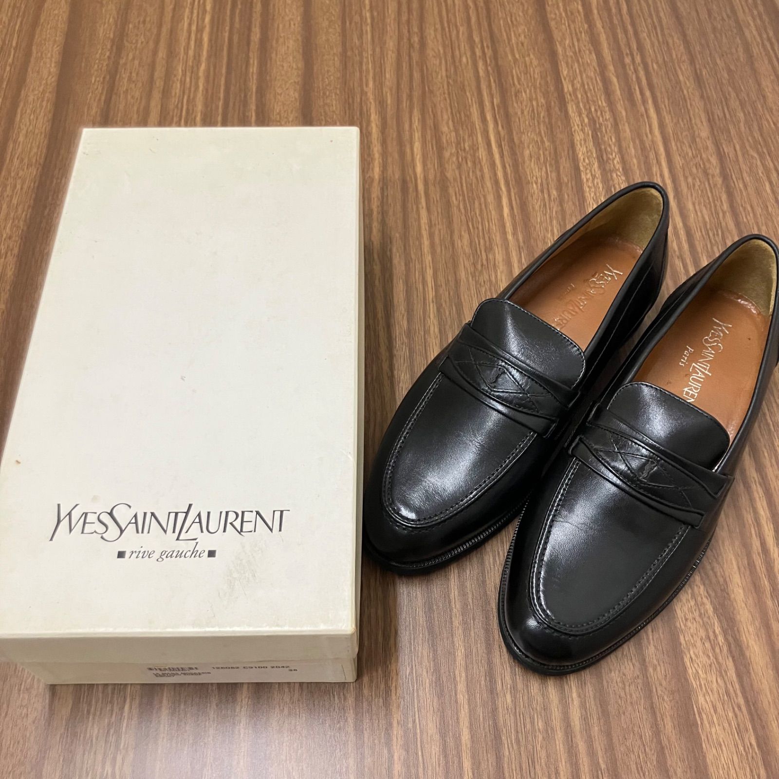 ◎YVES SAINT LAURENT イブサンローラン ローファー 黒 ブラック