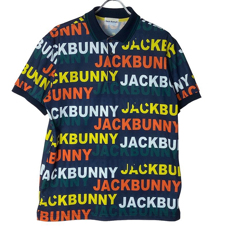 JACK BUNNY ジャックバニー 半袖ポロシャツ カラシ色 サイズ４ ゴルフ