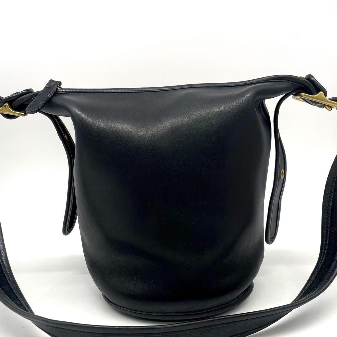 OLD COACH オールドコーチ 9953 ワンショルダーバッグ 斜め掛け バケツ型 ヴィンテージ レザー 黒