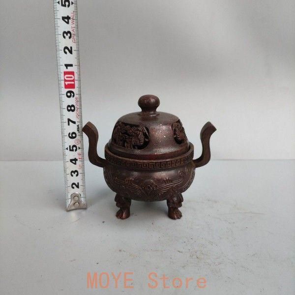 銅製 『檀香炉』 三足炉鼎 香薫炉 香道具 茶道具 工芸品 置物
