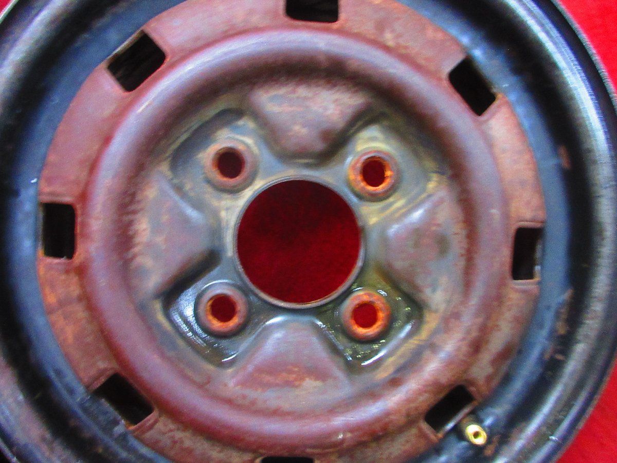 スチール ホイール 4本 12×4.00B 4穴 PCD 100 45 ハブ径 60 三菱 ミニカ H31系 純正 ◆51896 FFCRYSTALESIA_COM