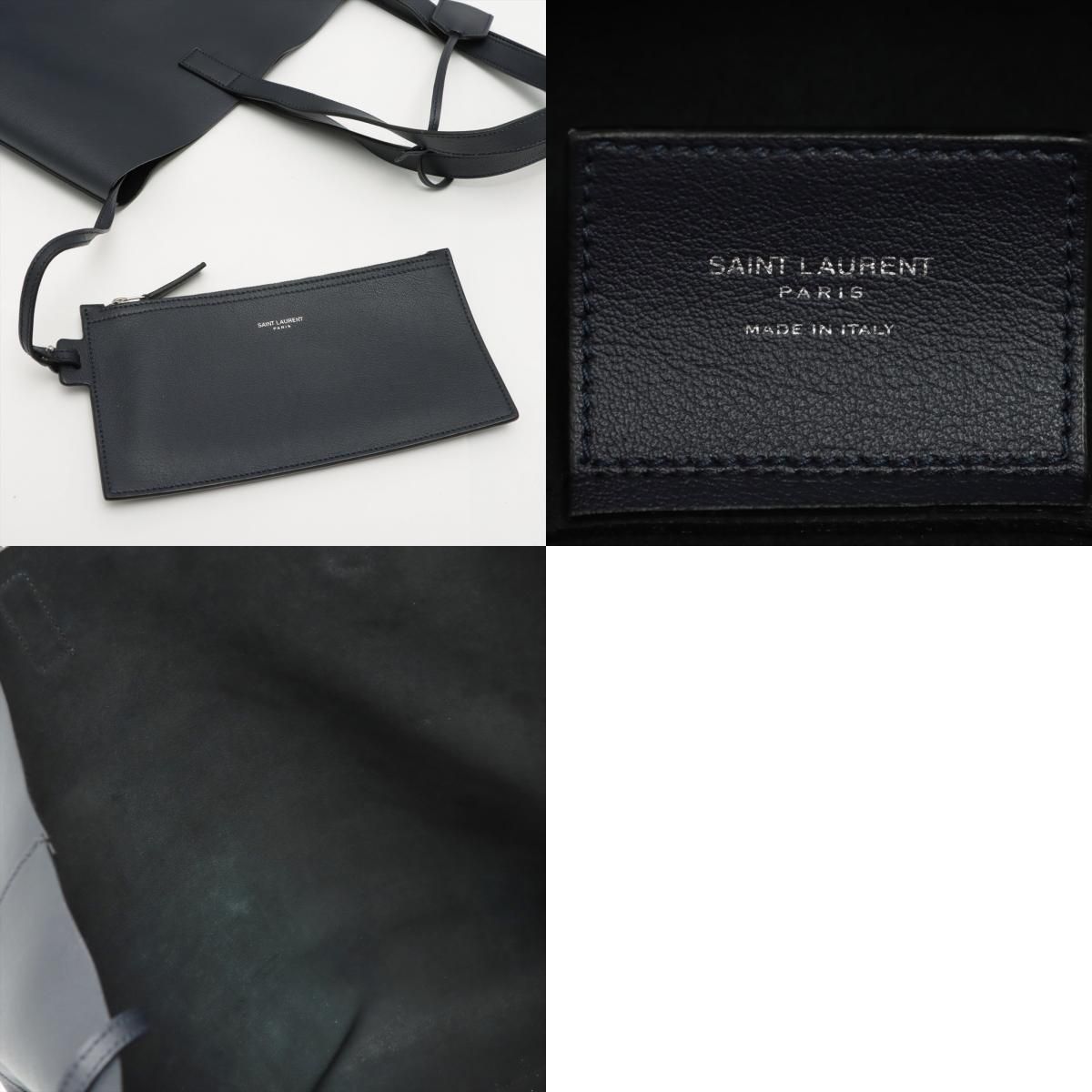極美品 現行型 サンローランパリ YSL ショッピング バッグ レザー 