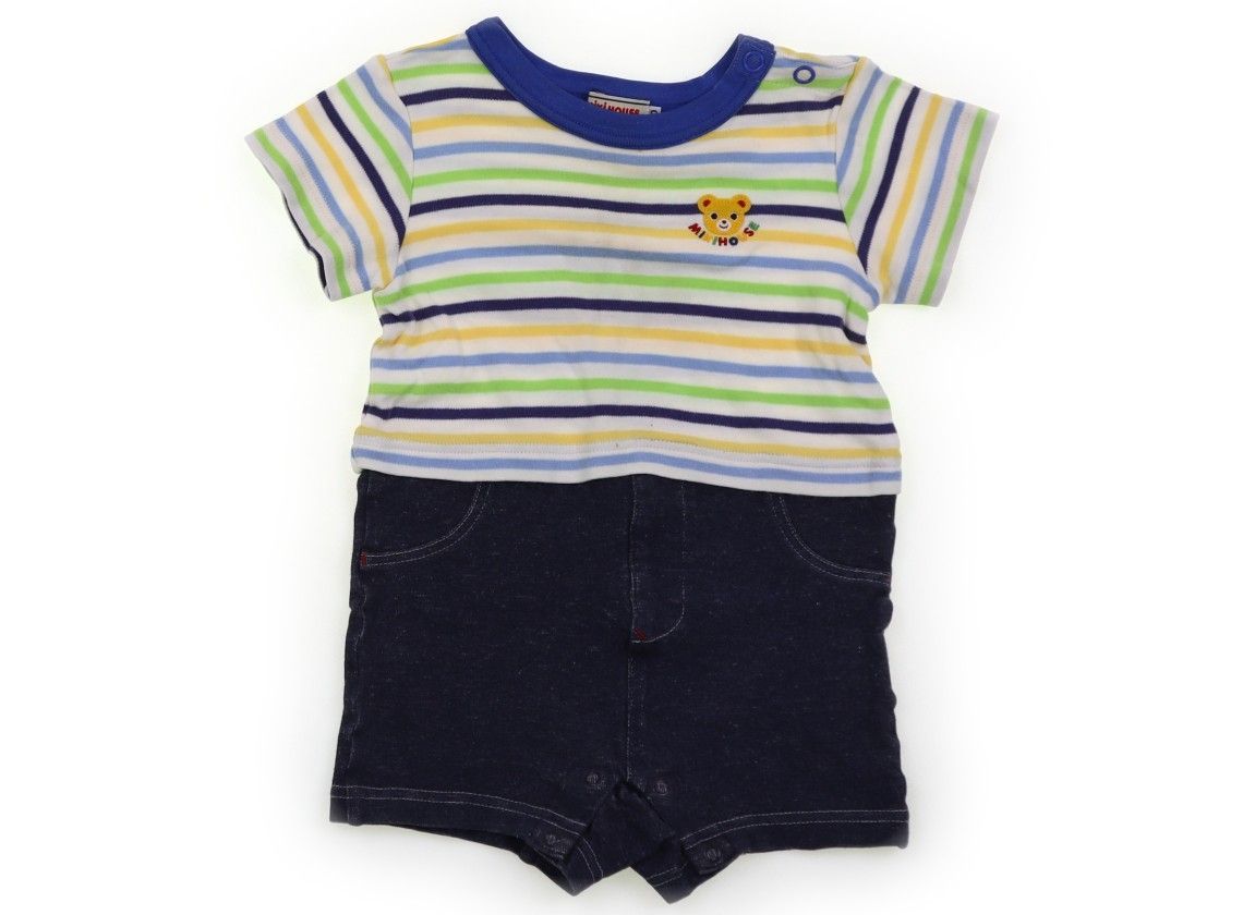ベビー服　ミキハウス　80サイズ　カバーオール Amazon.co.jp: [ミキハウス] カバーオール ロンパース 長袖 くま