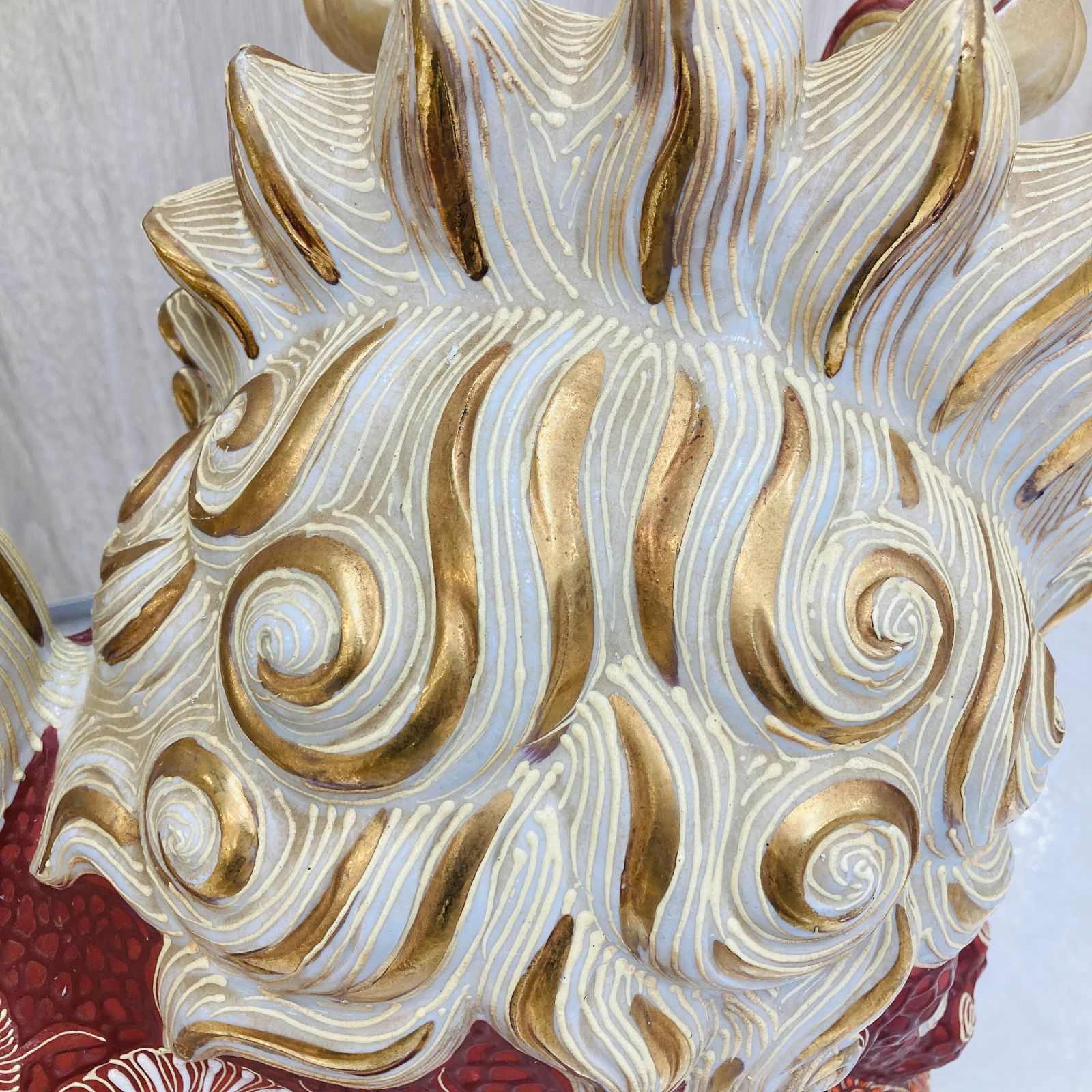 伝統工芸　小森恵雲作　木彫　浮立面　能面　鬼面　一對　立札付　C　8603 伝統工芸 小森恵雲作 木彫 浮立面 能面 鬼面 一對 立札付 C 8603
