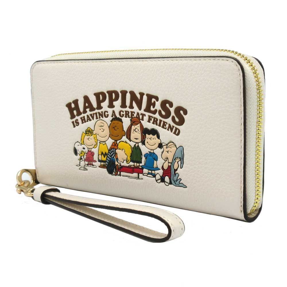 コーチ 財布 長財布 COACH X PEANUTS ピーナッツ スヌーピー ロング