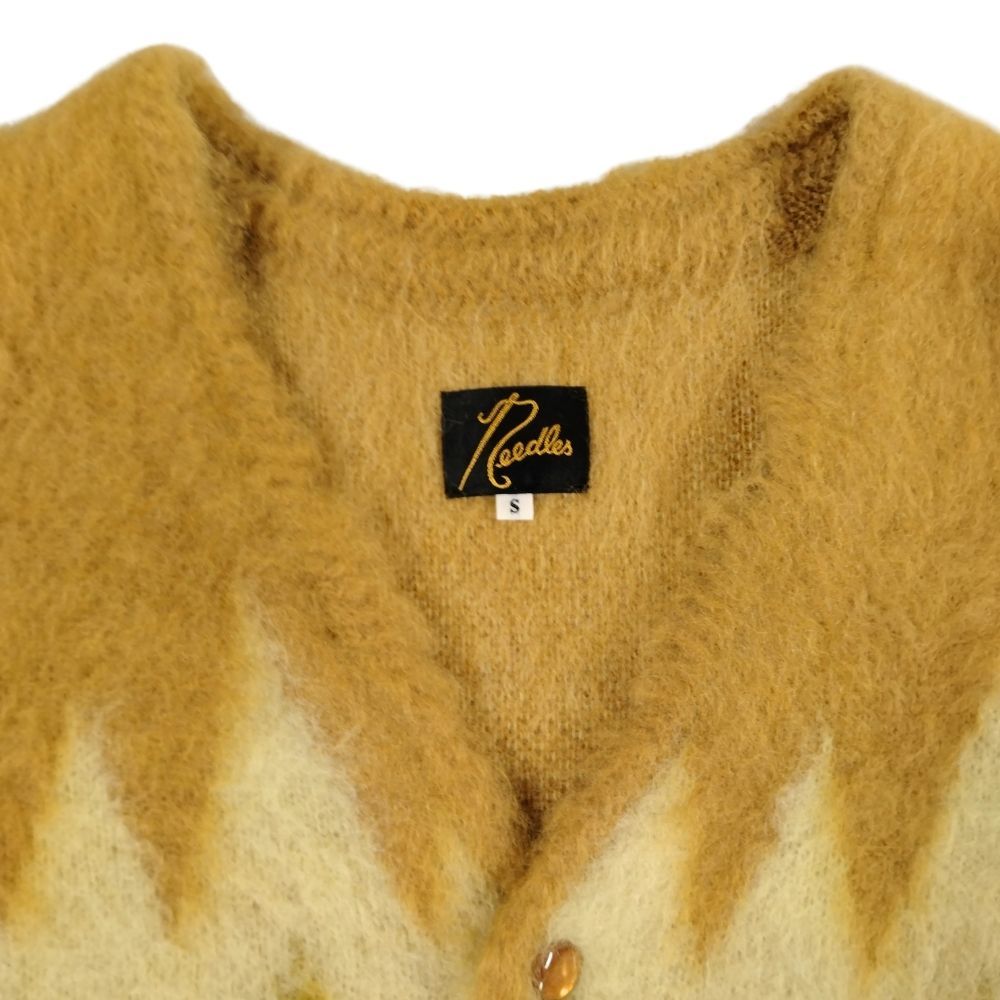 NEEDLES ニードルス 品番 LQ274 Mohair Cardigan Zigzag モヘアニット