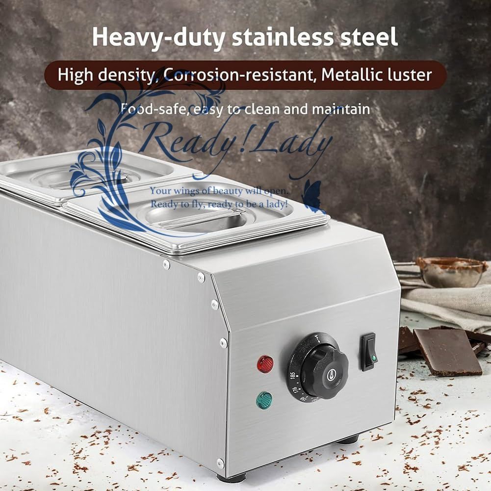 チョコレートテンパリング機 業務用チョコレートメルター ステンレス製フードウォーマー 30℃ 85℃温度調節 チョコレート