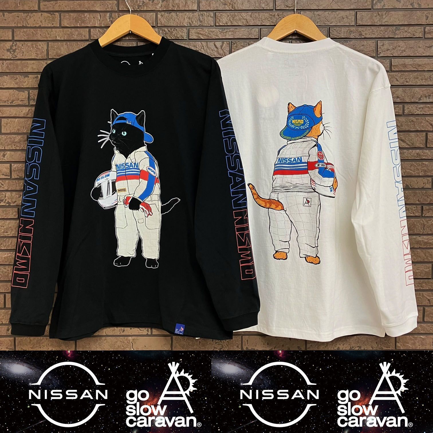 NISSAN × go slow caravan USA/C NISMO レーシング ドライバー 猫 L