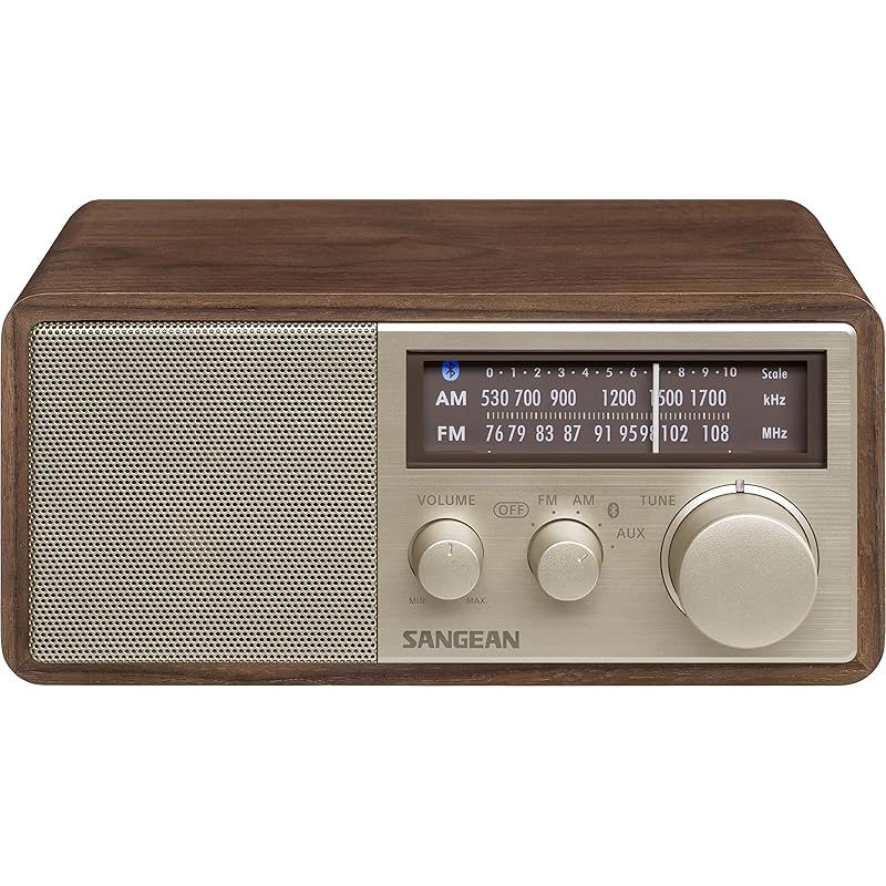 SANGEAN FM|AMラジオ対応 ブルートゥーススピーカー ウォールナット WR-302 Bluetooth対応 0
