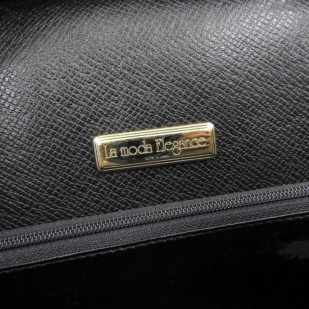 未使用　La moda Elegance ラモーダハセガワ ハンドバッグ南京錠付 未使用 La moda Elegance ラモーダハセガワ ハンドバッグ南京錠付