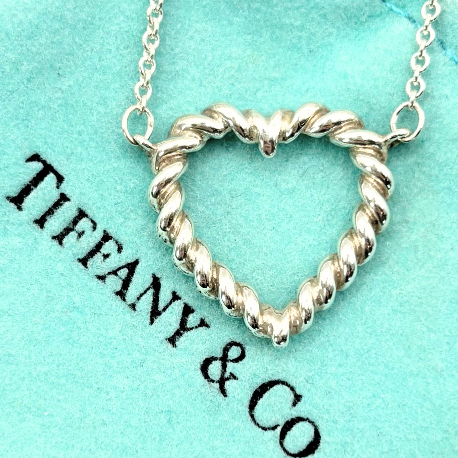 ティファニー　ツイストハート　ネックレス　美品 Tiffany & Co. - ティファニー Tiffany & Co. ネックレス ツイスト