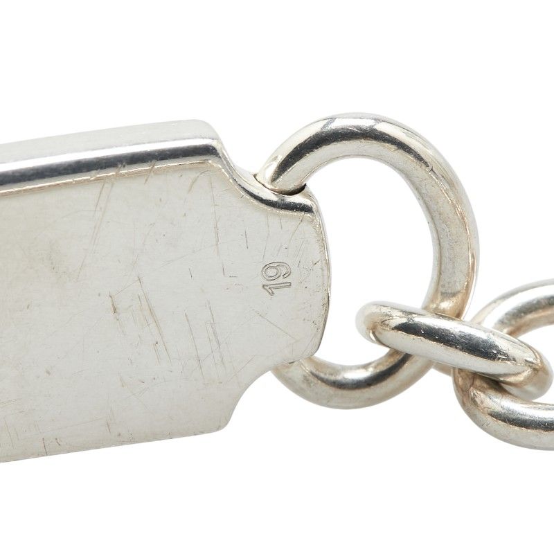 ◆美品★グッチGUCCI手錠ロゴプレート ブレスレット★Silver925◆ グッチ ロゴプレート ブレスレット #19 SV925 シルバー