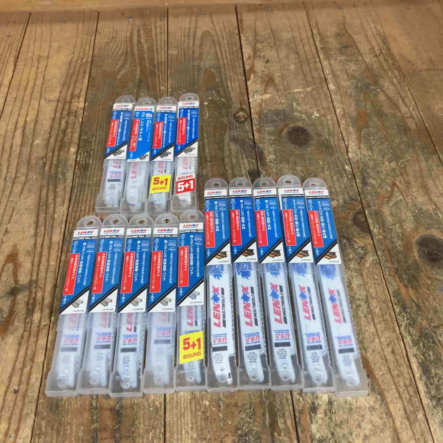 レノックス LENOX レシプロソー替刃 150mm LXJP618R 4点 LXJP614R 5点 200mm LXJP850R 3点 LXJP810R 2点 計14点セット 鉄工用 所沢店