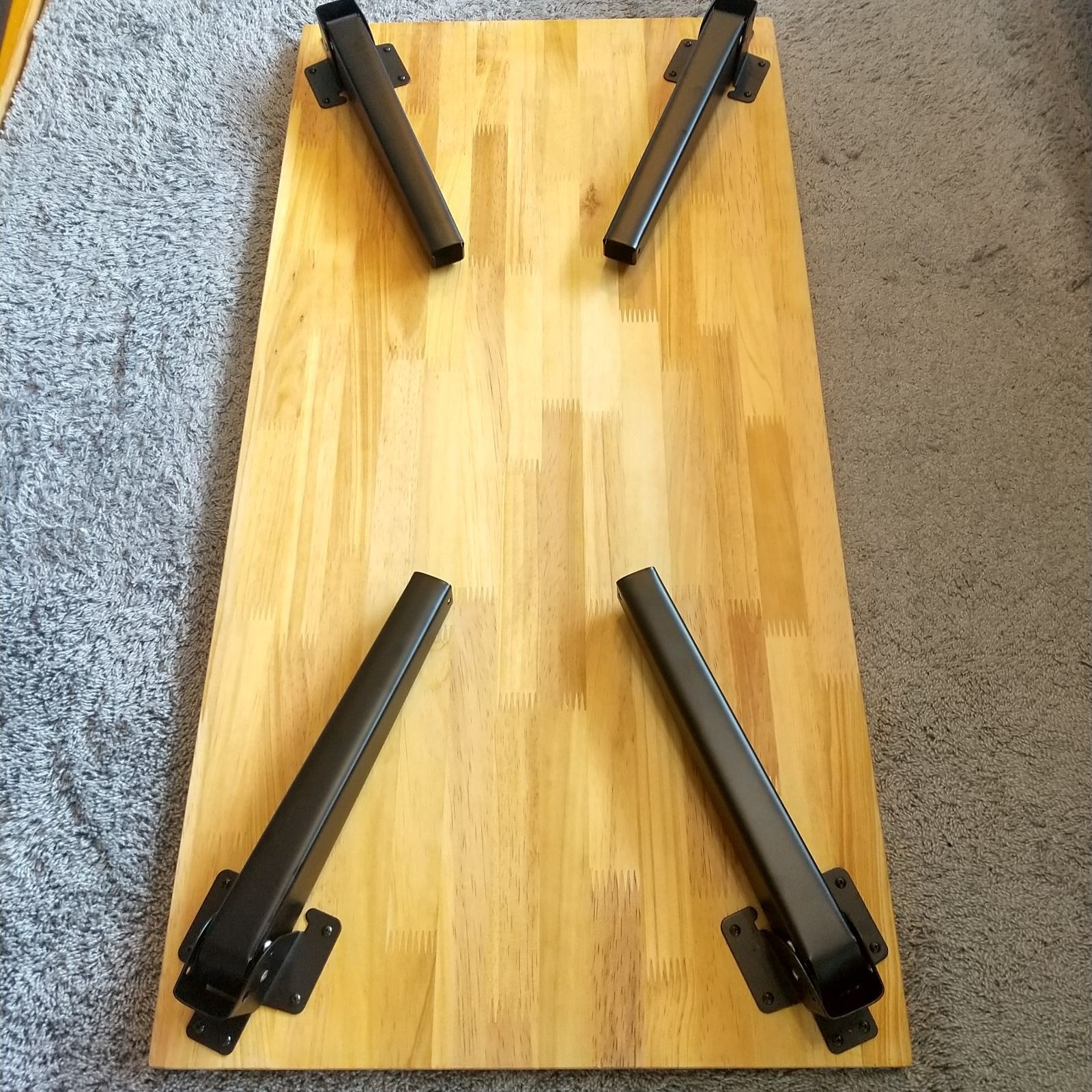 パイン無垢集成材 折りたたみローテーブル【900mm×450mm】 900mm×450mm】パイン無垢集成材 折りたたみローテーブル