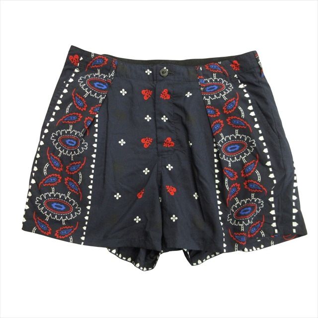 sacai☆バンダナ柄プリーツショートパンツ