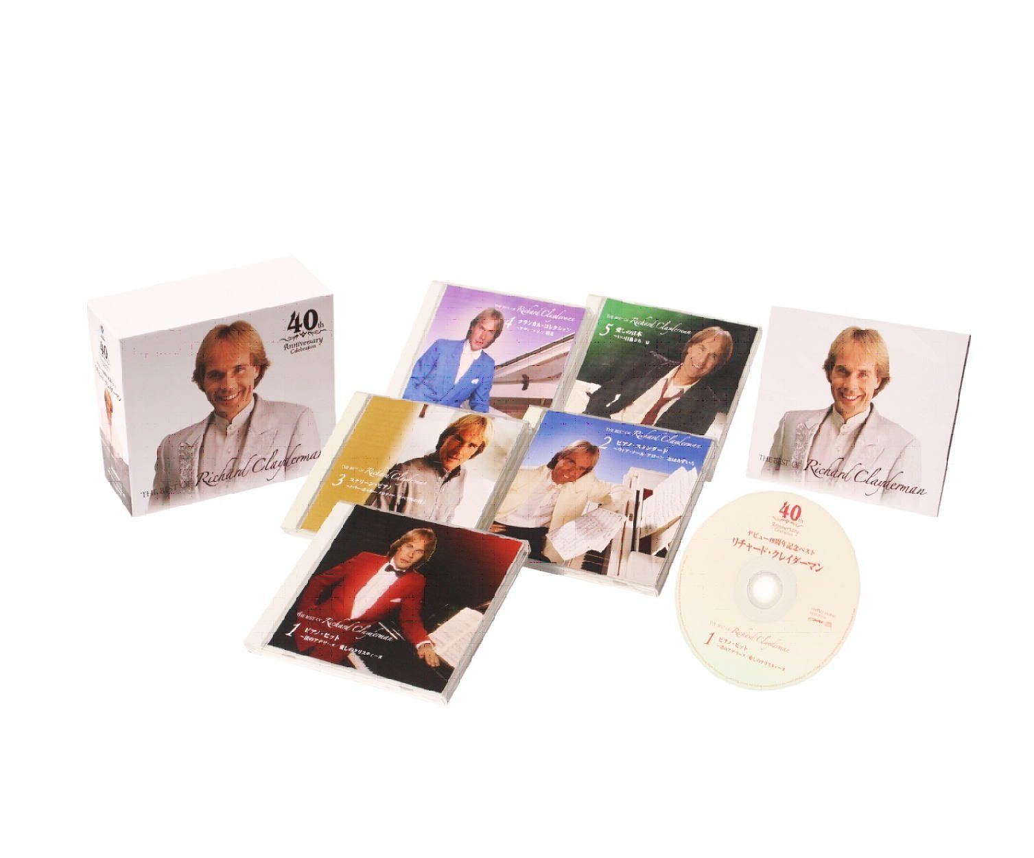 セール未開封新品 リチャードクレイダーマン 40周年記念 CD5枚組 別冊解説書 未開封新品 リチャードクレイダーマン 40周年記念 CD5枚組 別冊