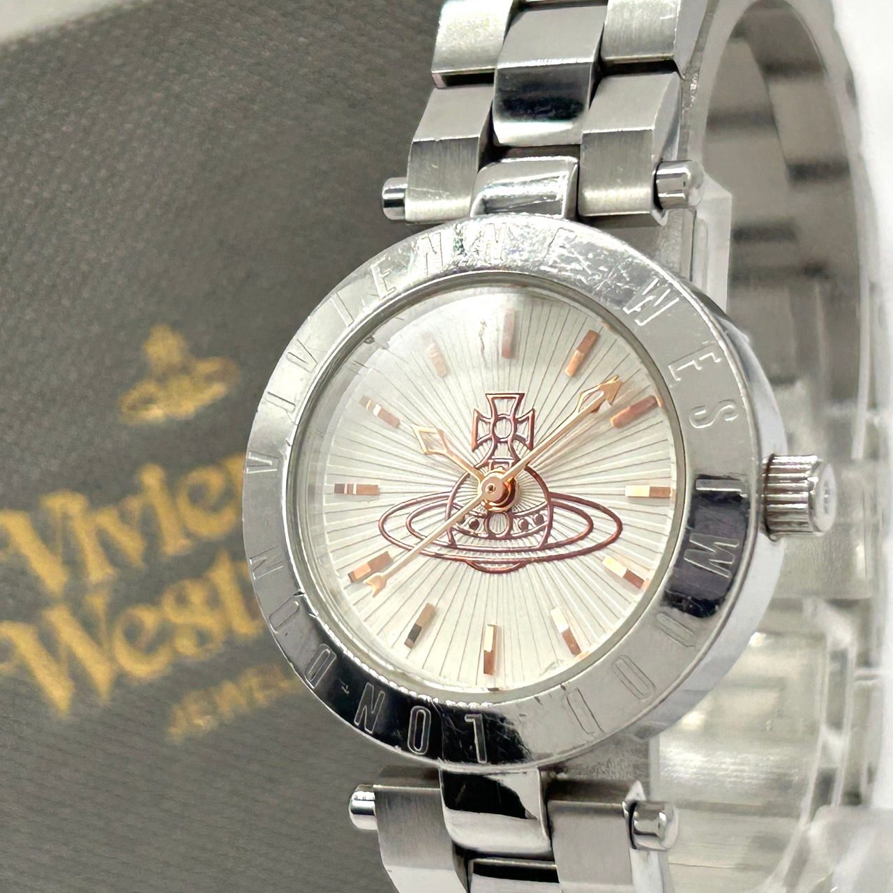 Vivienne Westwood Vivienne Westwood VV092SL Westbourne Women's Watch Silver Metal Battery Replaced Popular Brand G7