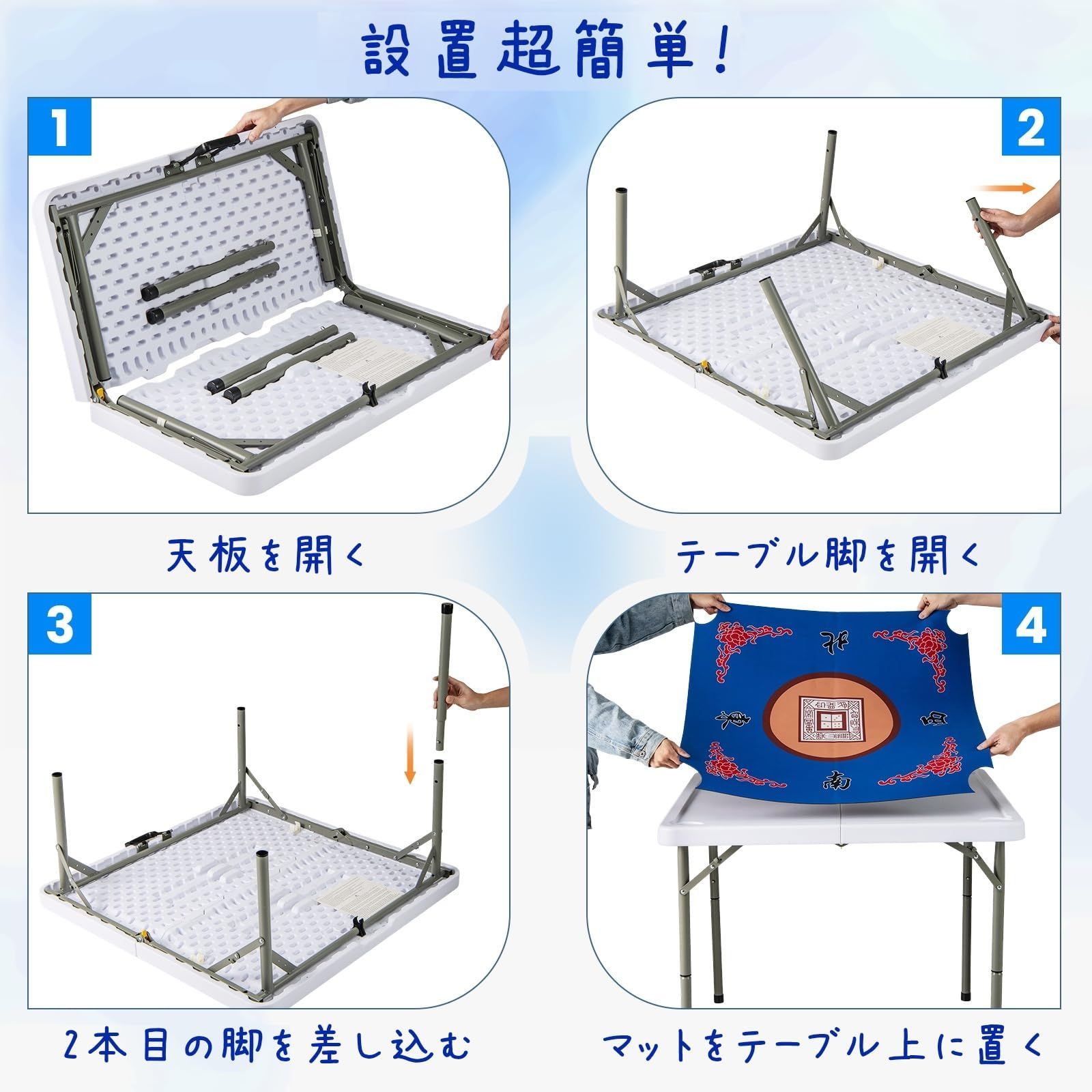 家庭用 ブルー柄